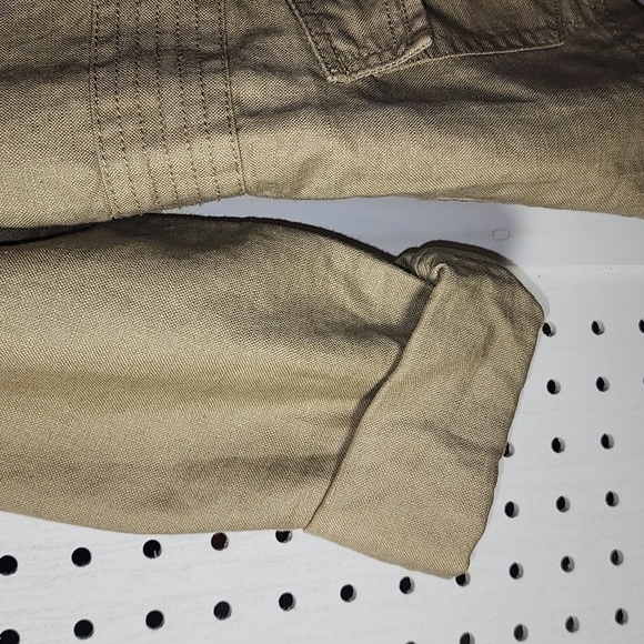 Eddie Bauer Size Medium Linen Blend Khaki Jacket - Picture 7 of 10